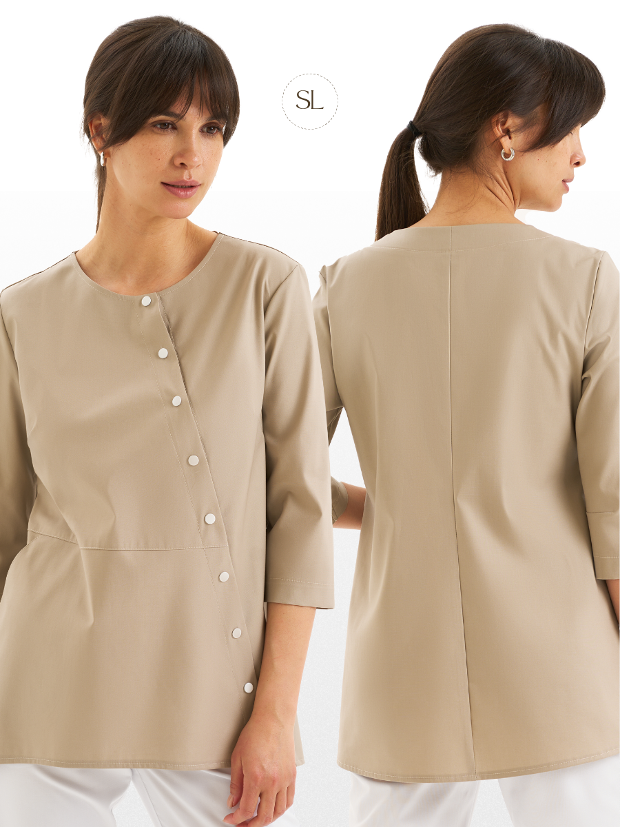 Удлиненная рубашка А-силуэта