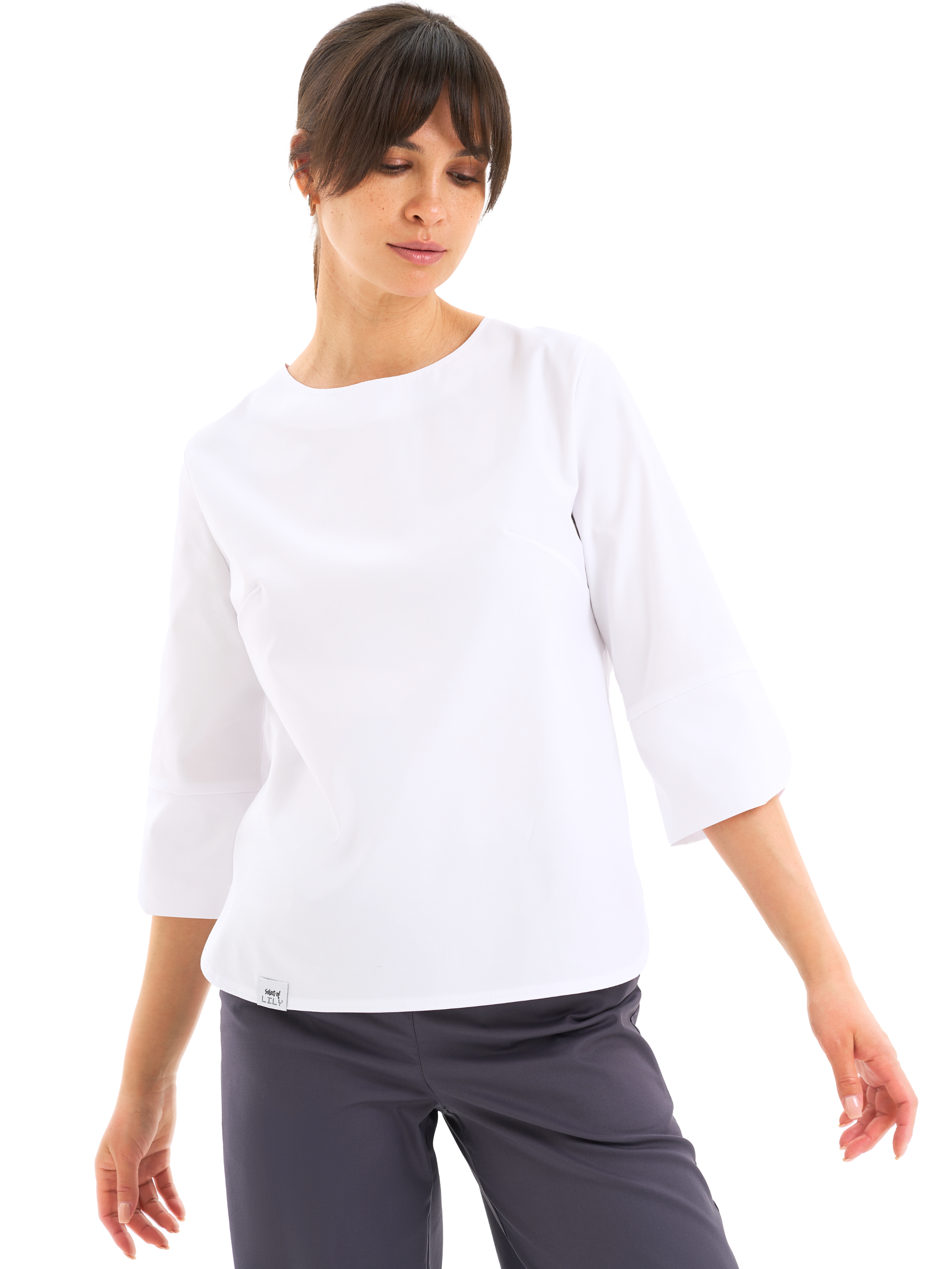 Удлиненная блуза А-силуэта