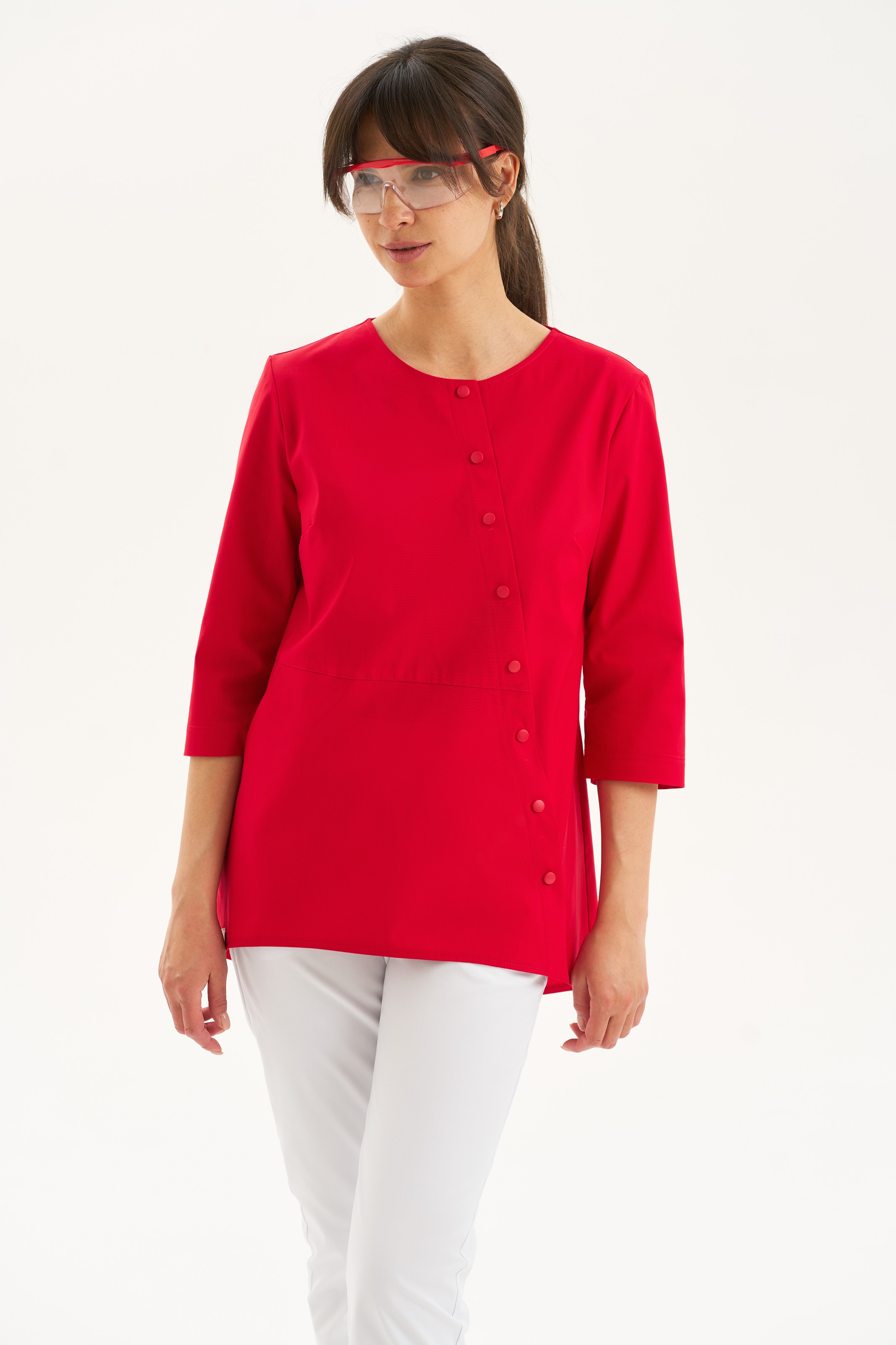 Удлиненная рубашка А-силуэта