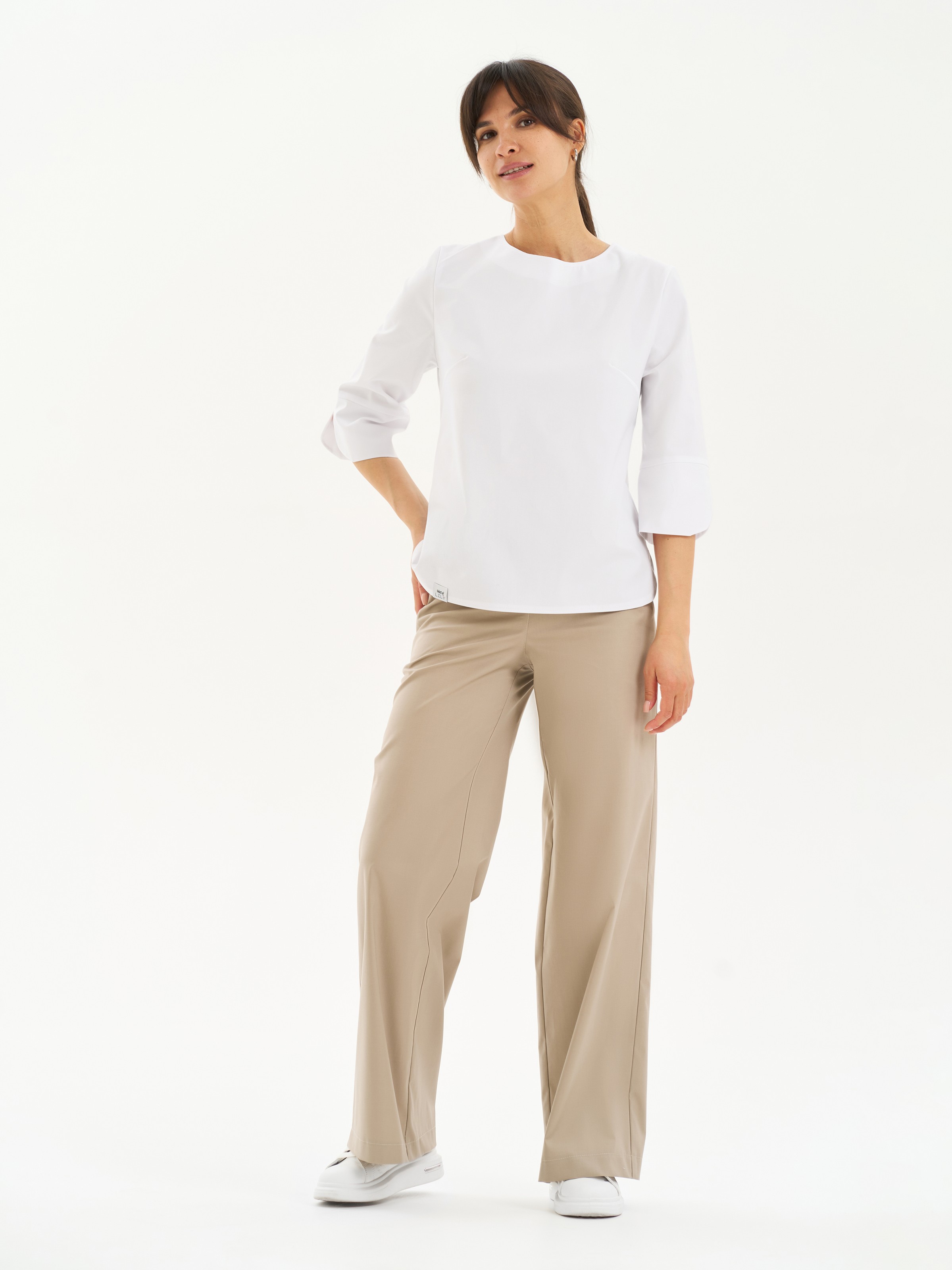 Удлиненная блуза А-силуэта