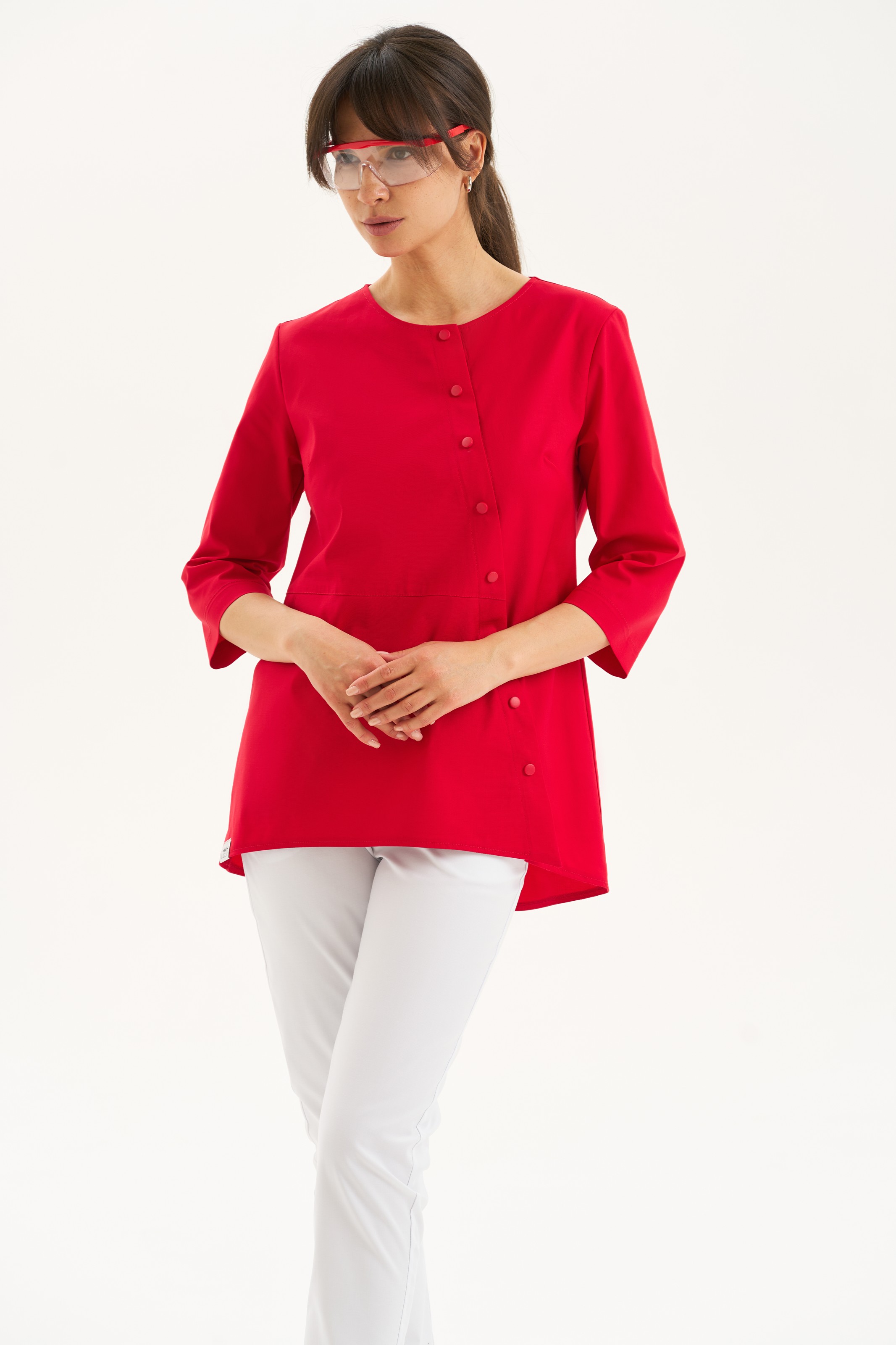 Удлиненная рубашка А-силуэта